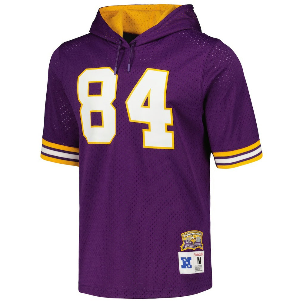 Randy Moss  Retired Player Name & Number Mesh Hoodie T-Shirt - Minnesota Vikings Hoodies