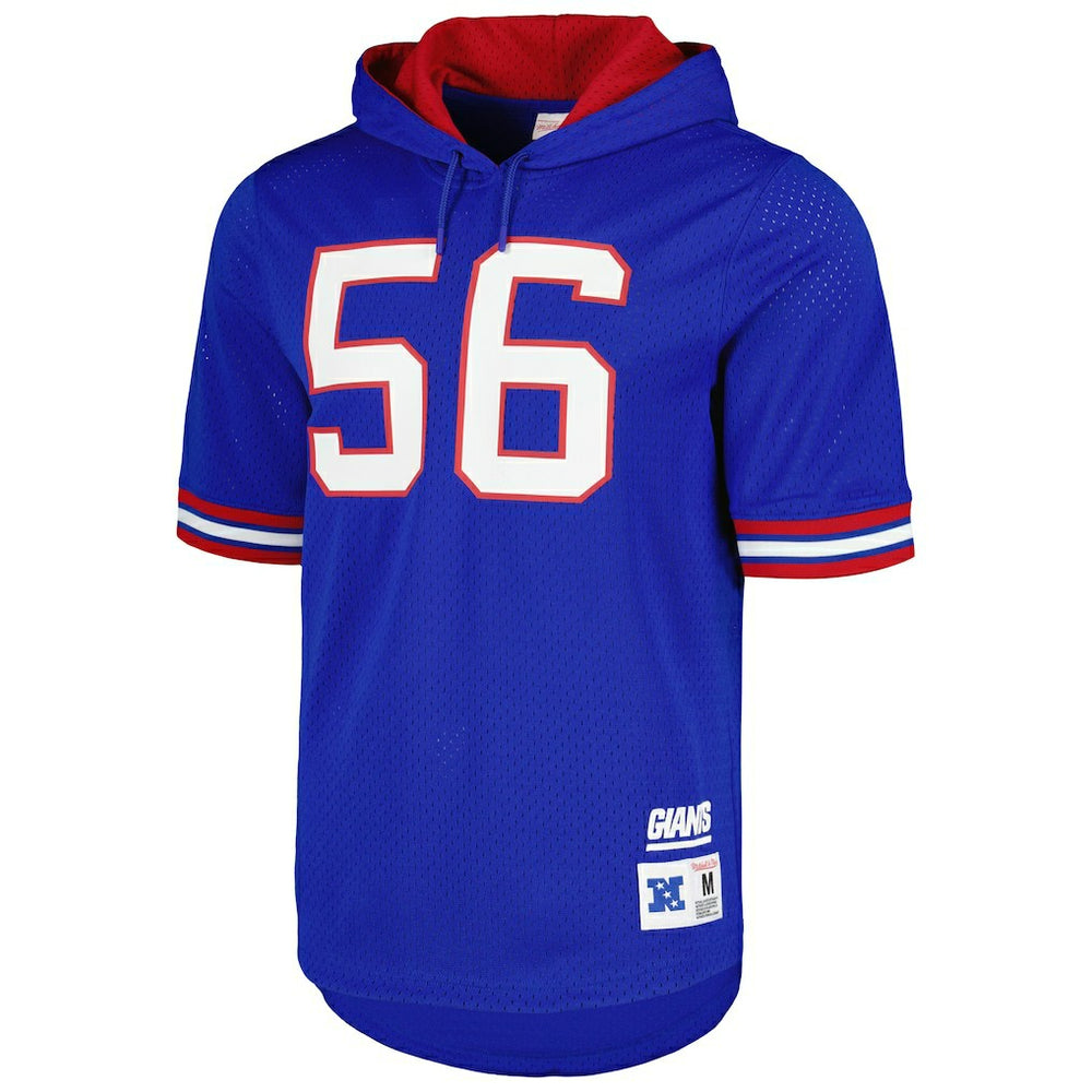 Lawrence Taylor  Retired Player Name & Number Mesh Hoodie T-Shirt - New York Giants Hoodies