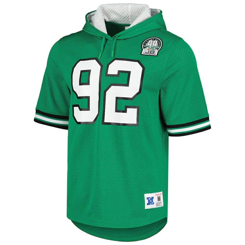 Reggie White  Retired Player Name & Number Mesh Hoodie T-Shirt - Philadelphia Eagles Hoodies