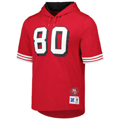 Jerry Rice  Retired Player Name & Number Mesh Hoodie T-Shirt - San Francisco 49ers Hoodies