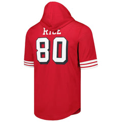Jerry Rice  Retired Player Name & Number Mesh Hoodie T-Shirt - San Francisco 49ers Hoodies