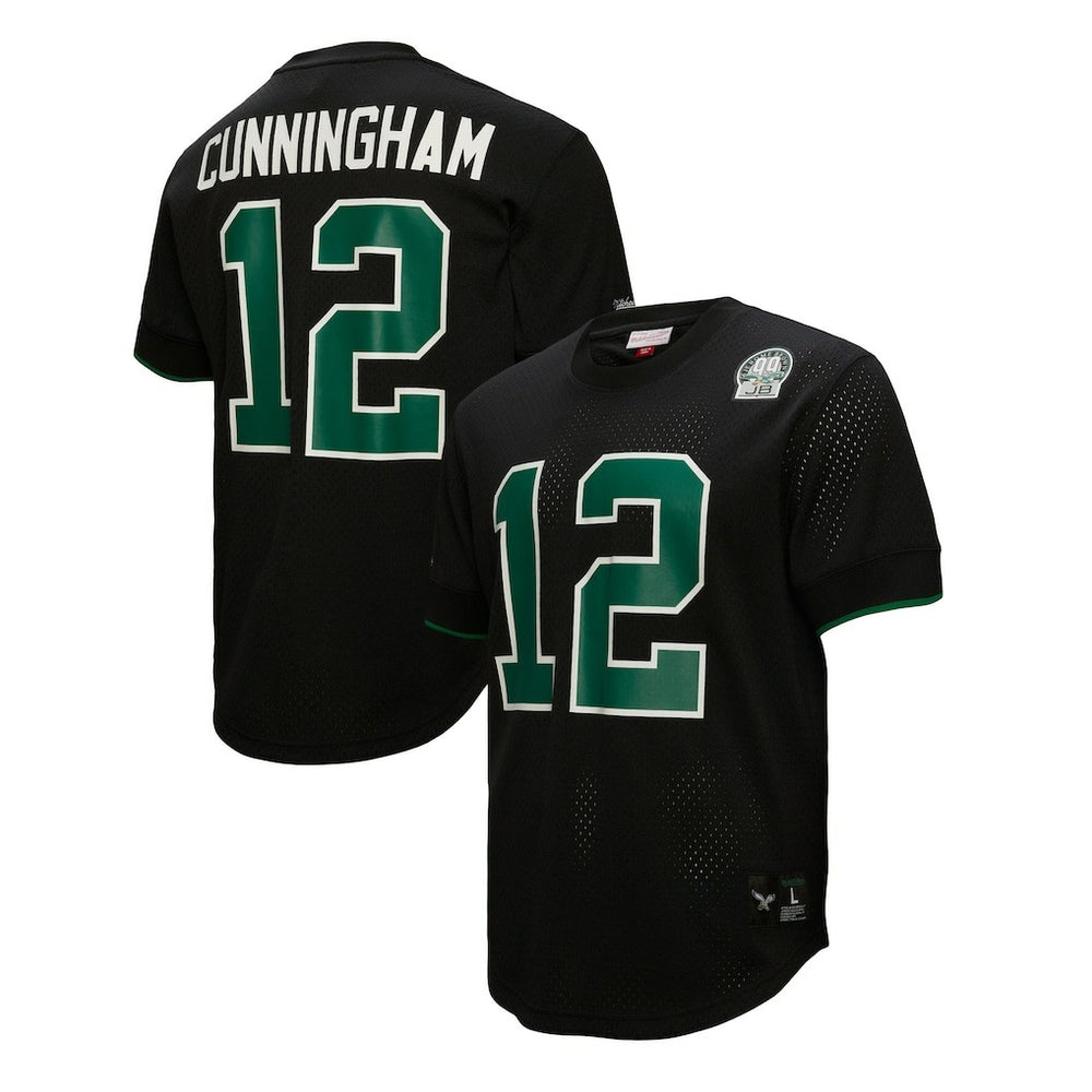 Randall Cunningham  Retired Player Name & Number Mesh Top - Philadelphia Eagles Tops