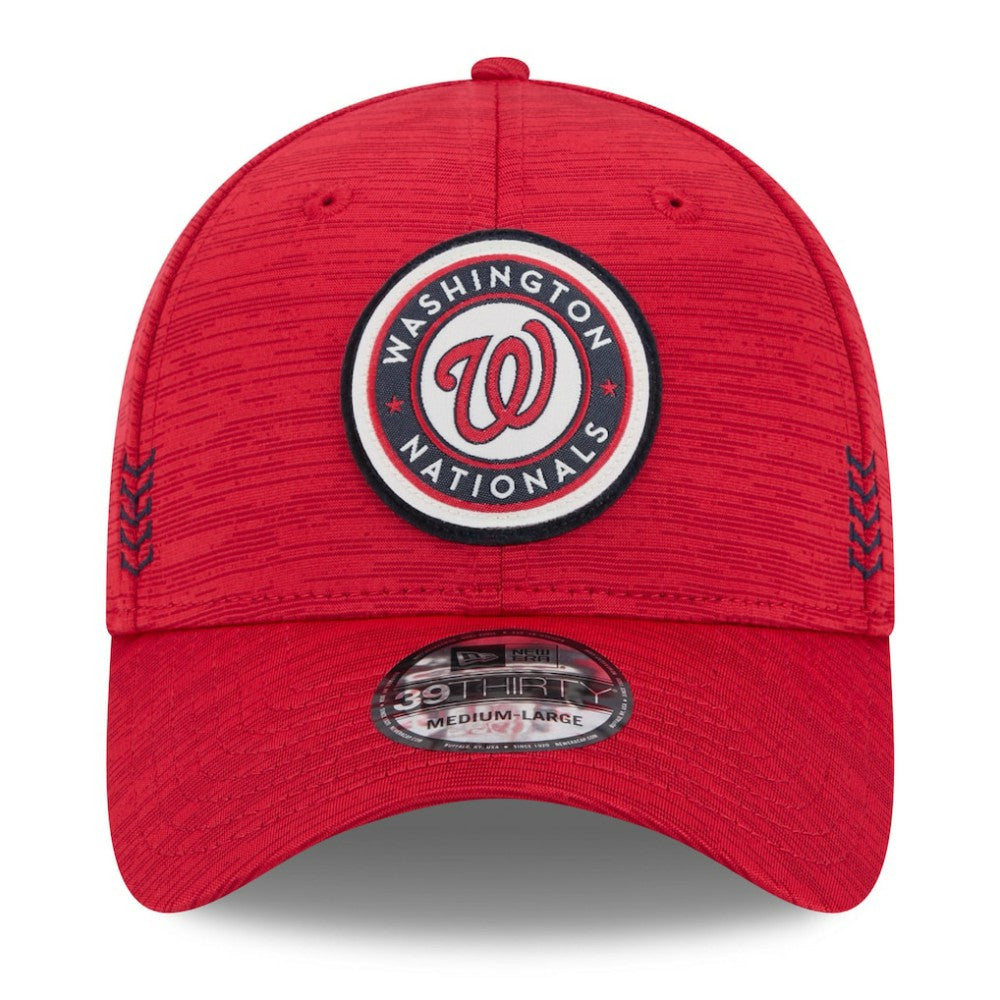 Red Washington Nationals New Era 2024 Clubhouse 39THIRTY Flex Hat