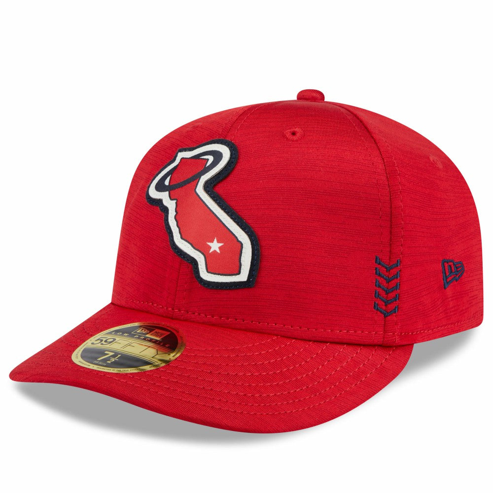 Red Los Angeles Angels New Era 2024 Clubhouse Low Profile 59FIFTY Fitted Hat