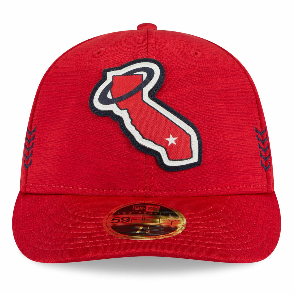 Red Los Angeles Angels New Era 2024 Clubhouse Low Profile 59FIFTY Fitted Hat