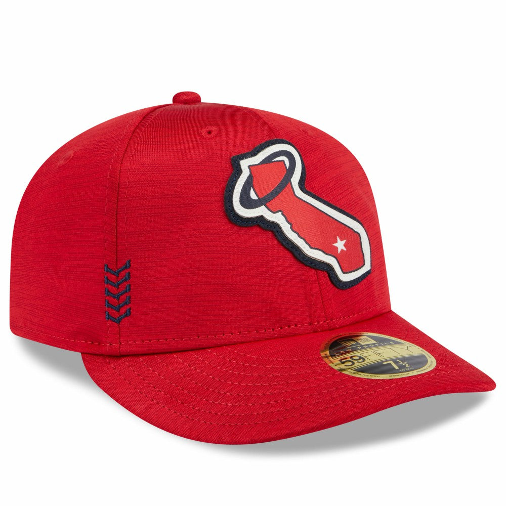 Red Los Angeles Angels New Era 2024 Clubhouse Low Profile 59FIFTY Fitted Hat