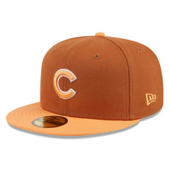 Brown/Orange Chicago Cubs New Era Spring Color Basic Two-Tone 59FIFTY Fitted Hat