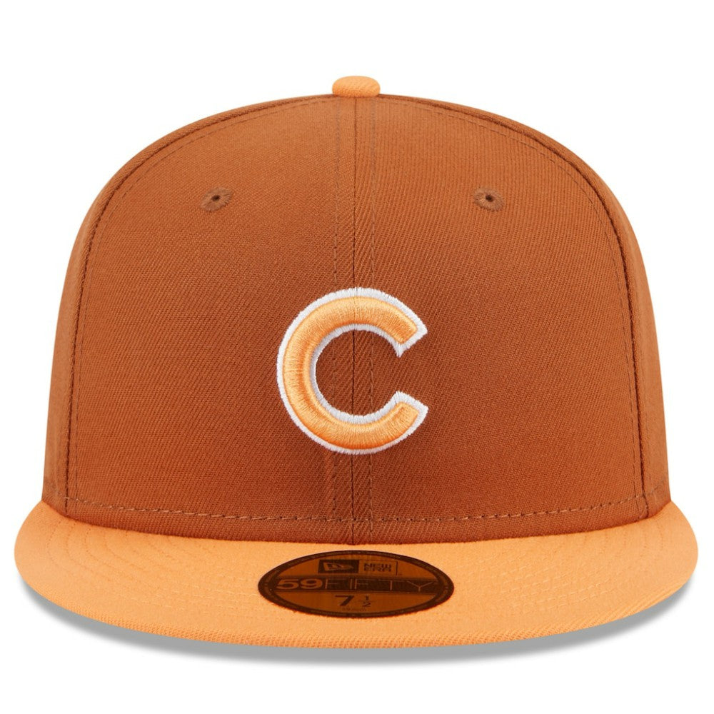 Brown/Orange Chicago Cubs New Era Spring Color Basic Two-Tone 59FIFTY Fitted Hat