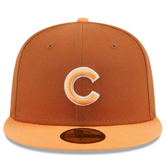 Brown/Orange Chicago Cubs New Era Spring Color Basic Two-Tone 59FIFTY Fitted Hat