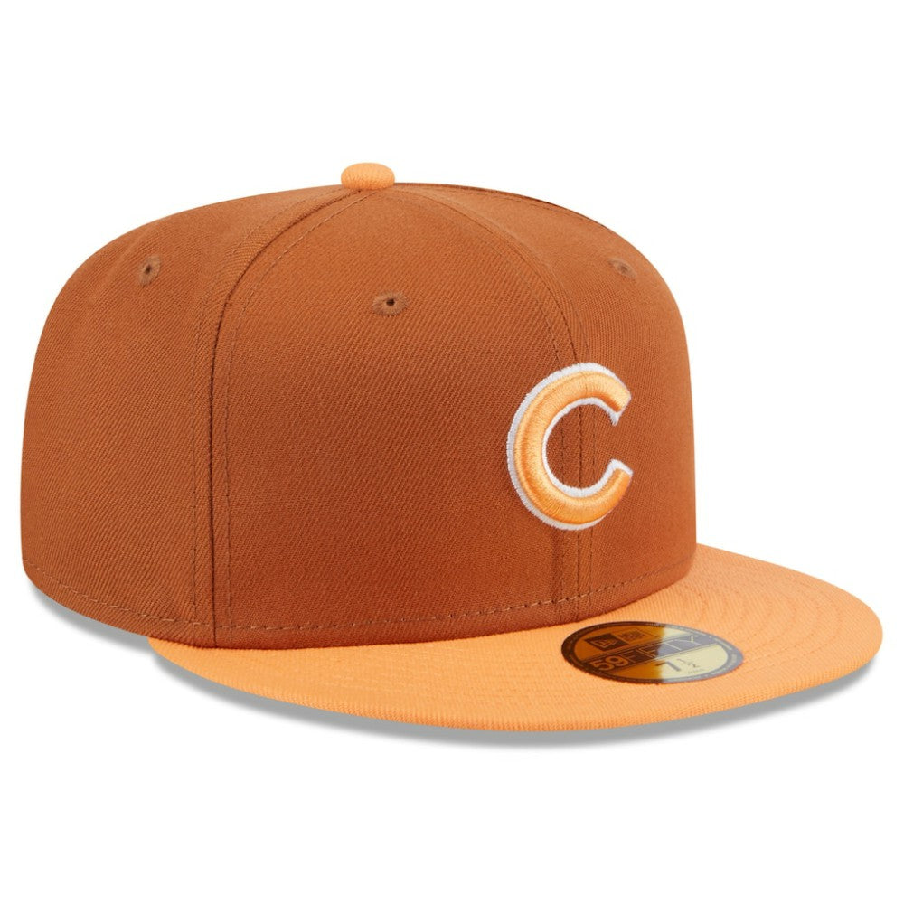 Brown/Orange Chicago Cubs New Era Spring Color Basic Two-Tone 59FIFTY Fitted Hat
