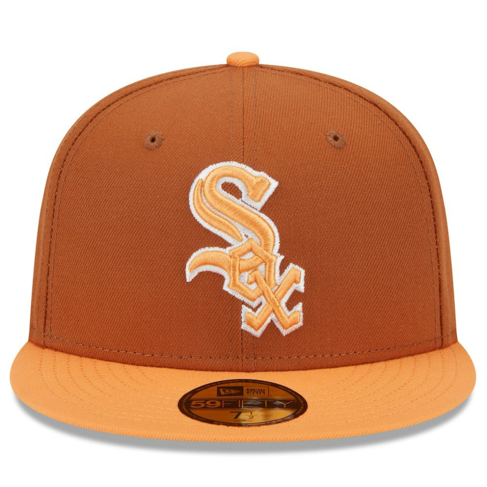 Brown/Orange Chicago White Sox New Era Spring Color Basic Two-Tone 59FIFTY Fitted Hat