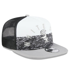 White/Gray Chicago White Sox New Era Team Foam Front A-Frame Trucker 9FIFTY Snapback Hat