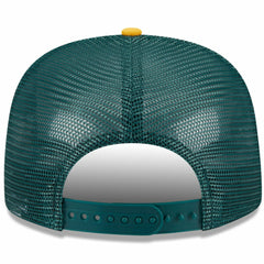 White/Gold Athletics New Era Team Foam Front A-Frame Trucker 9FIFTY Snapback Hat