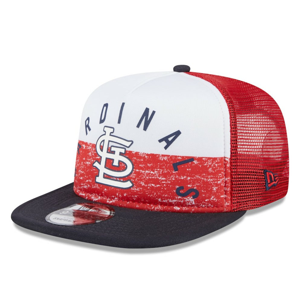 White/Red St. Louis Cardinals New Era Team Foam Front A-Frame Trucker 9FIFTY Snapback Hat