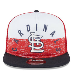 White/Red St. Louis Cardinals New Era Team Foam Front A-Frame Trucker 9FIFTY Snapback Hat