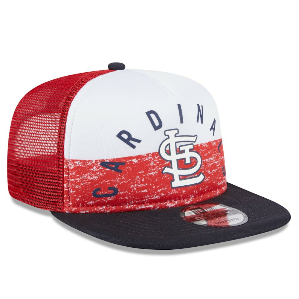 White/Red St. Louis Cardinals New Era Team Foam Front A-Frame Trucker 9FIFTY Snapback Hat