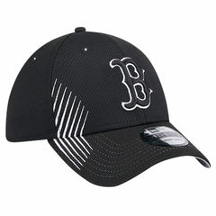 Black Boston Red Sox New Era Active Dash Mark 39THIRTY Flex Hat