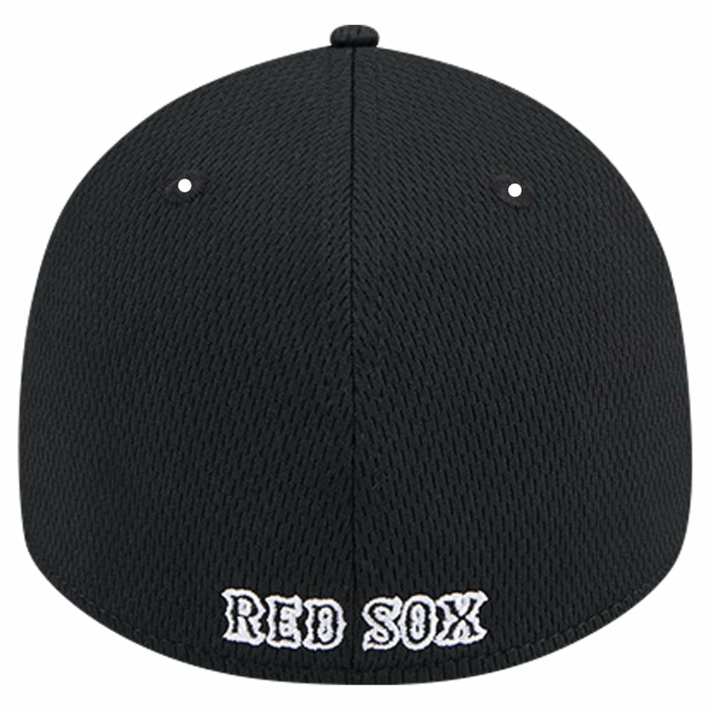 Black Boston Red Sox New Era Active Dash Mark 39THIRTY Flex Hat