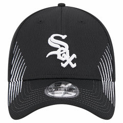Black Chicago White Sox New Era Active Dash Mark 39THIRTY Flex Hat