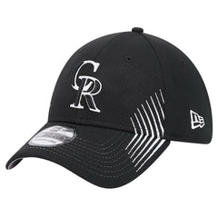 Black Colorado Rockies New Era Active Dash Mark 39THIRTY Flex Hat