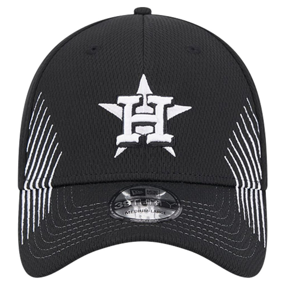 Black Houston Astros New Era Active Dash Mark 39THIRTY Flex Hat