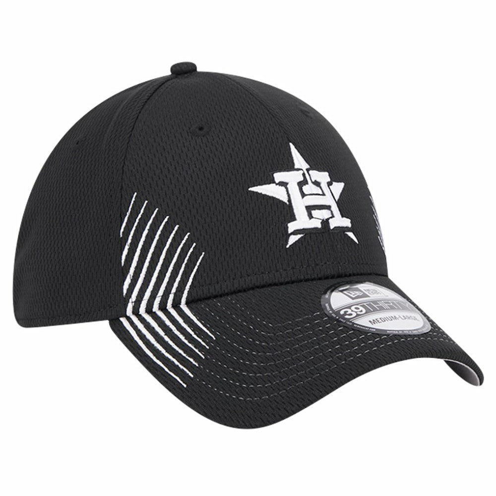 Black Houston Astros New Era Active Dash Mark 39THIRTY Flex Hat