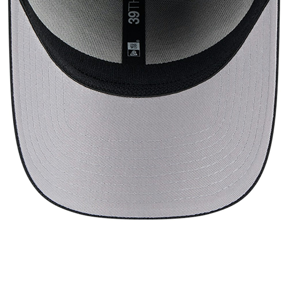 Black Miami Marlins New Era Active Dash Mark 39THIRTY Flex Hat