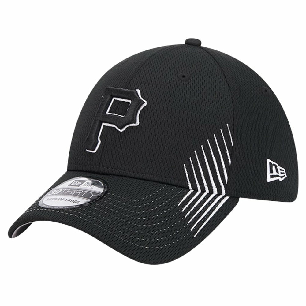 Black Pittsburgh Pirates New Era Active Dash Mark 39THIRTY Flex Hat