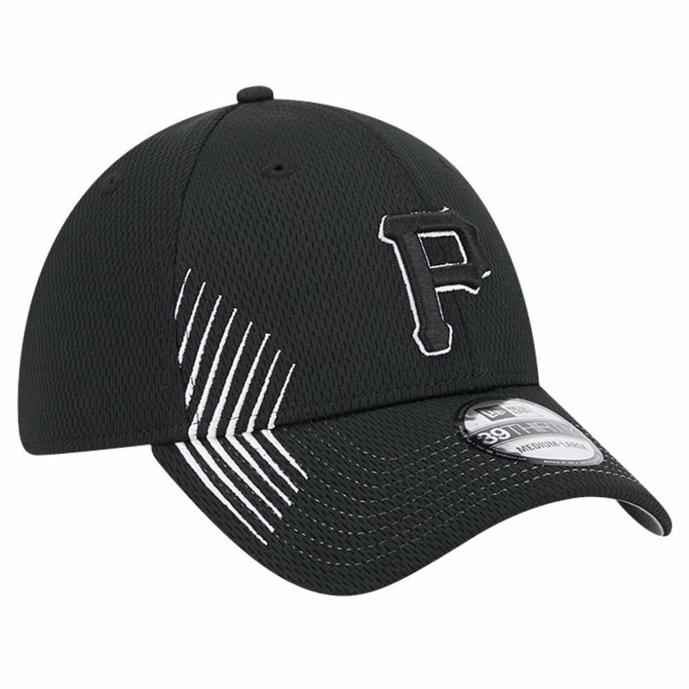 Black Pittsburgh Pirates New Era Active Dash Mark 39THIRTY Flex Hat