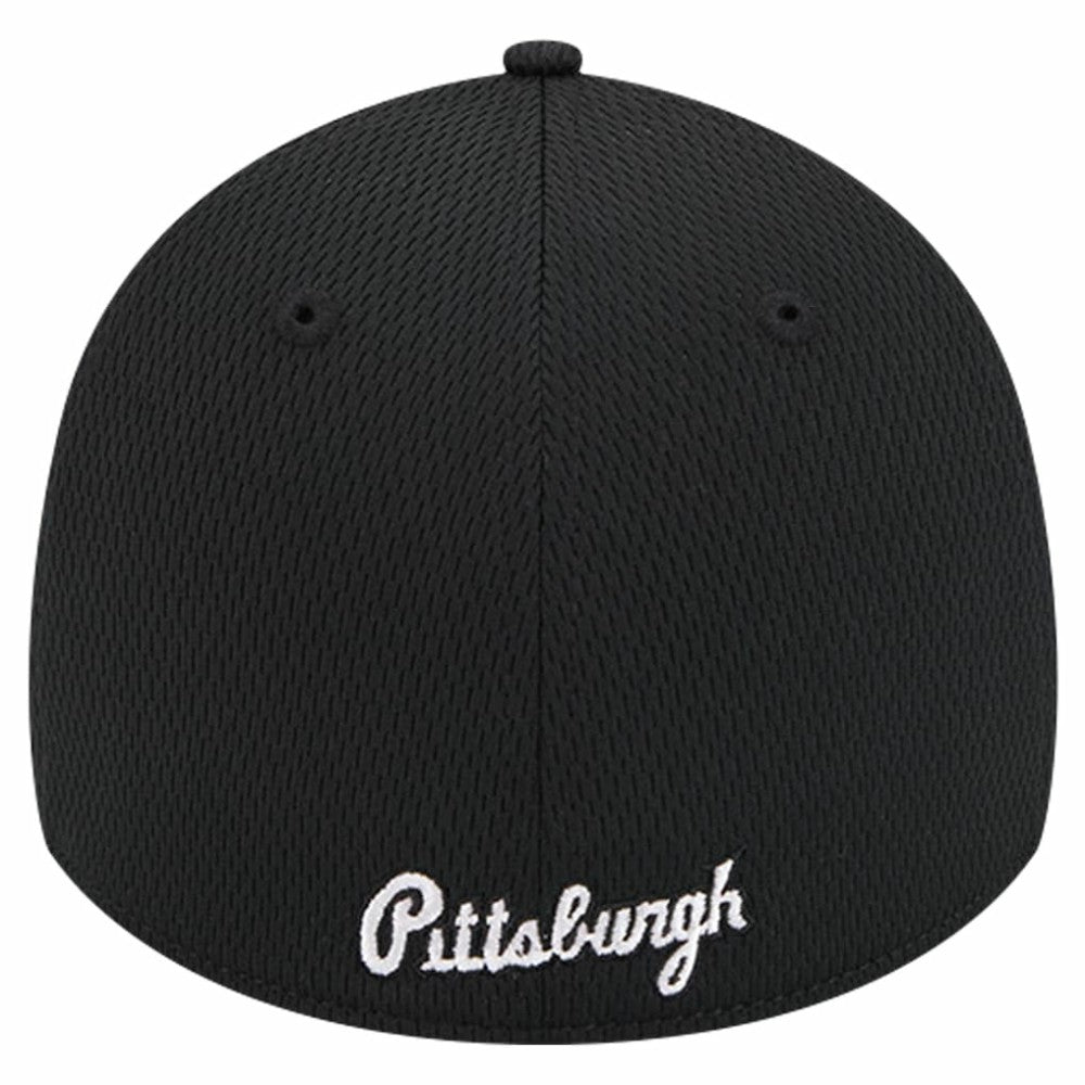 Black Pittsburgh Pirates New Era Active Dash Mark 39THIRTY Flex Hat