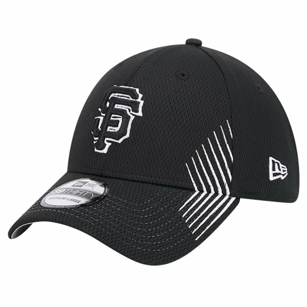 Black San Francisco Giants New Era Active Dash Mark 39THIRTY Flex Hat