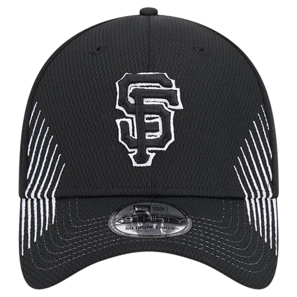 Black San Francisco Giants New Era Active Dash Mark 39THIRTY Flex Hat
