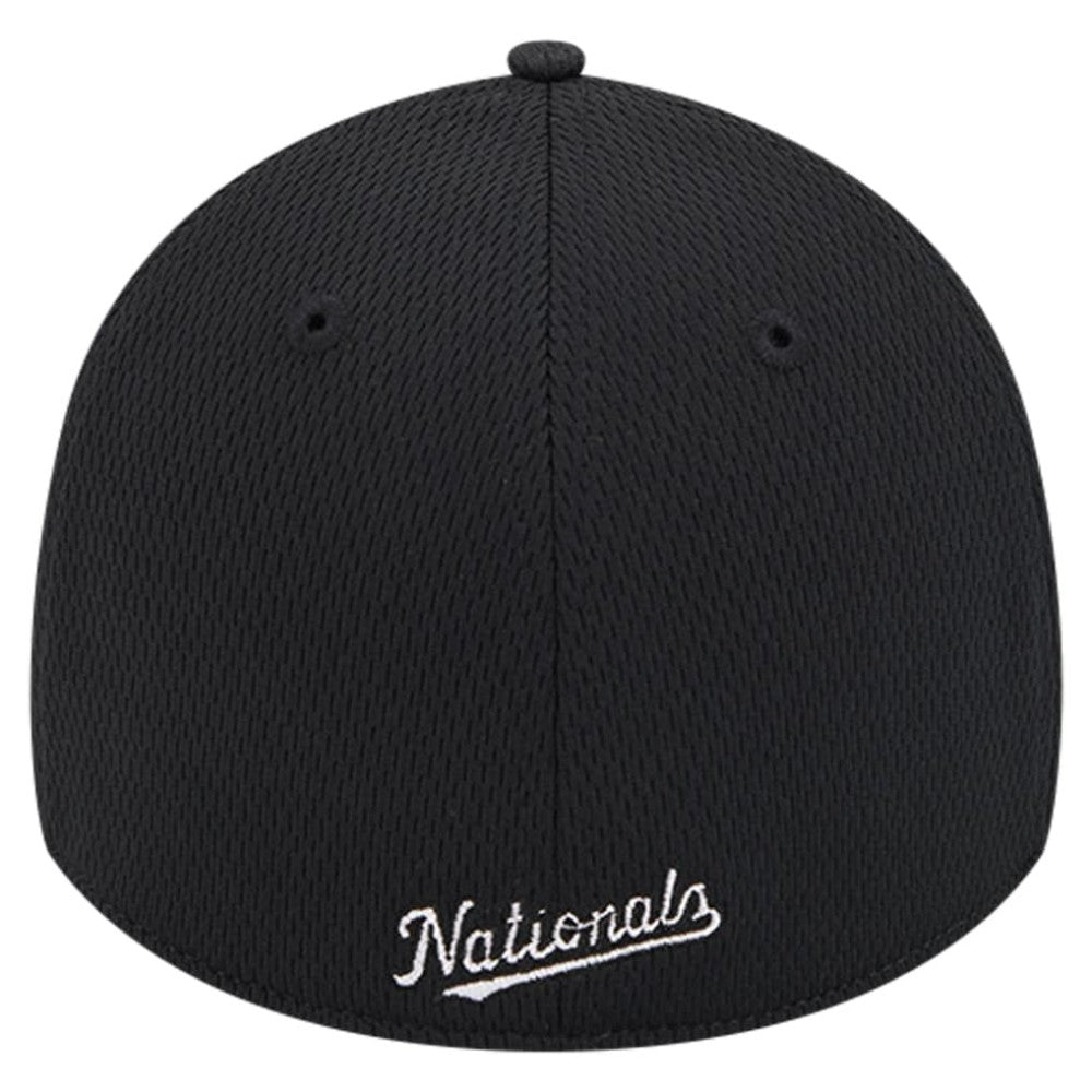 Black Washington Nationals New Era Active Dash Mark 39THIRTY Flex Hat