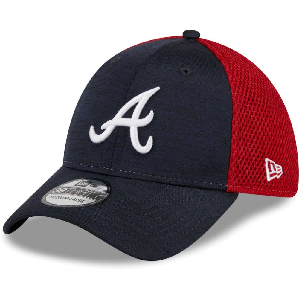 Navy Atlanta Braves New Era Neo 39THIRTY Flex Hat