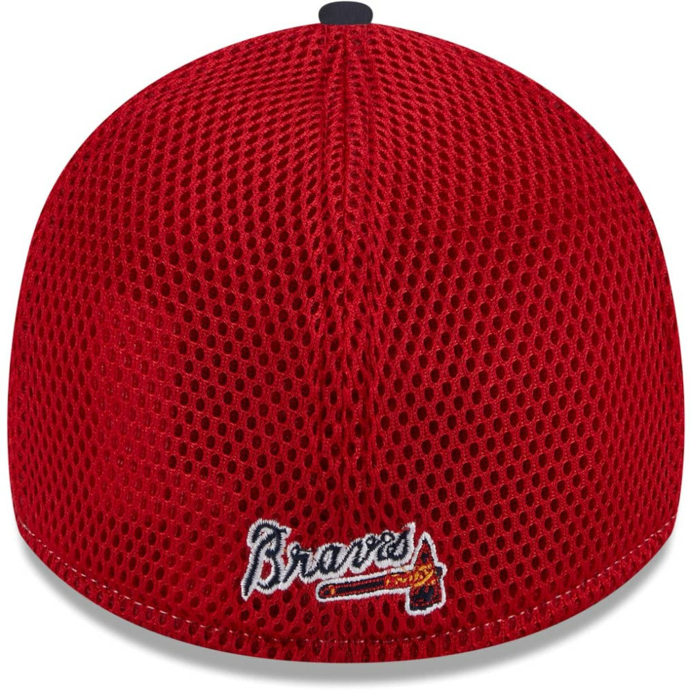 Navy Atlanta Braves New Era Neo 39THIRTY Flex Hat