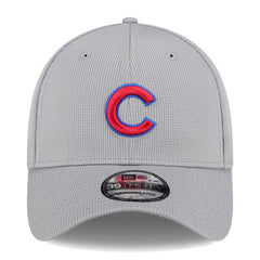 Gray Chicago Cubs New Era Active Pivot 39THIRTY Flex Hat