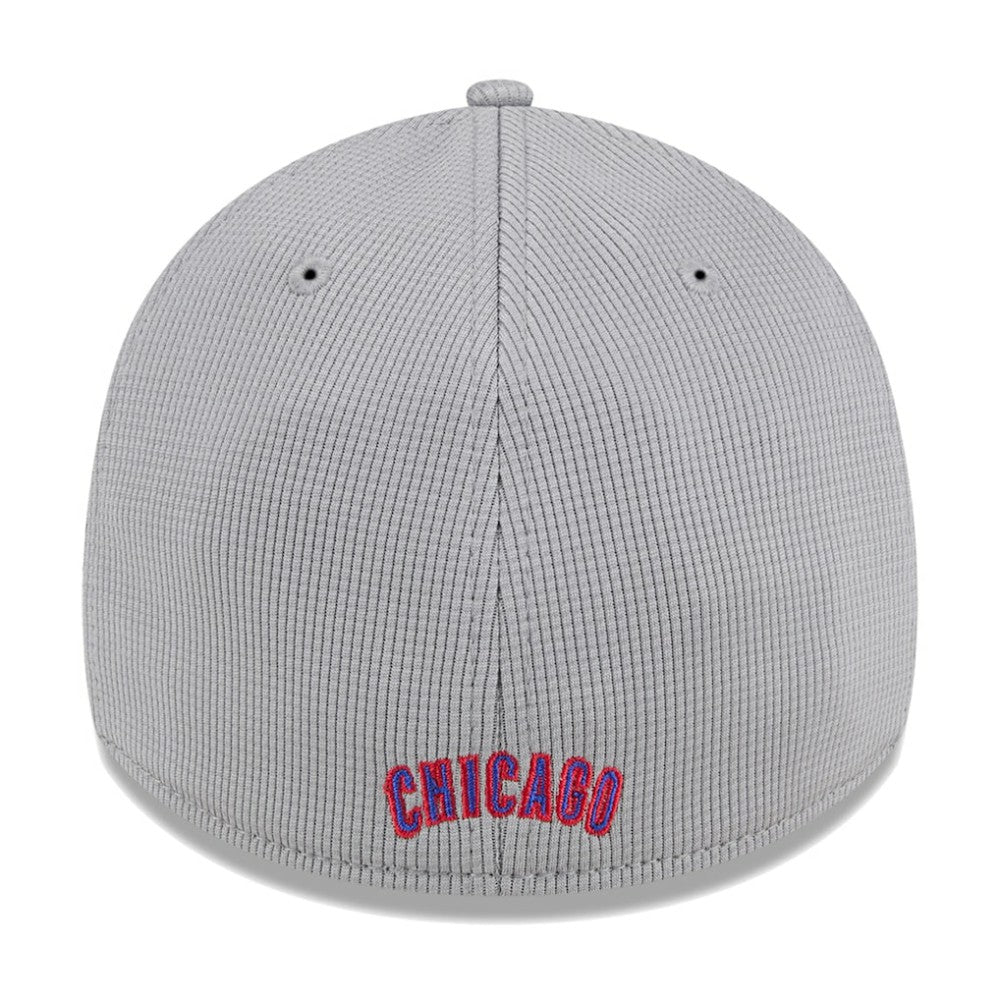 Gray Chicago Cubs New Era Active Pivot 39THIRTY Flex Hat