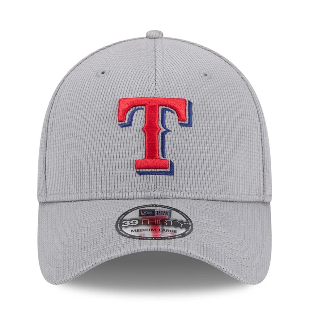 Gray Texas Rangers New Era Active Pivot 39THIRTY Flex Hat