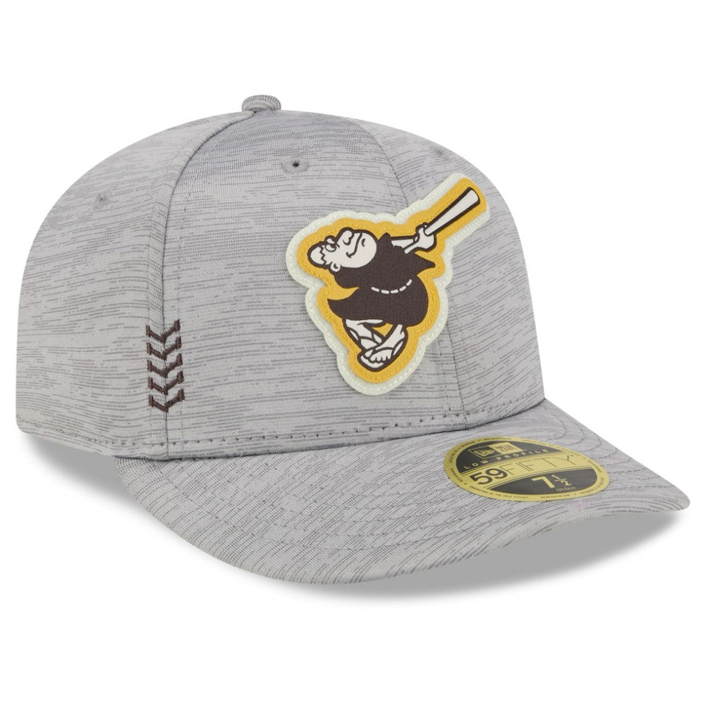Gray San Diego Padres New Era 2024 Clubhouse Low Profile 59FIFTY Fitted Hat