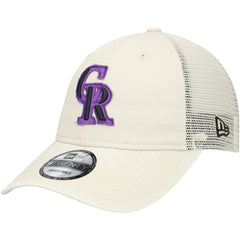 Stone Colorado Rockies New Era Game Day 9TWENTY Adjustable Trucker Hat