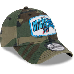 Camo Miami Marlins New Era Gameday 9FORTY Adjustable Hat