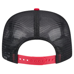 Black Atlanta Braves New Era Throwback Meshback Golfer Hat