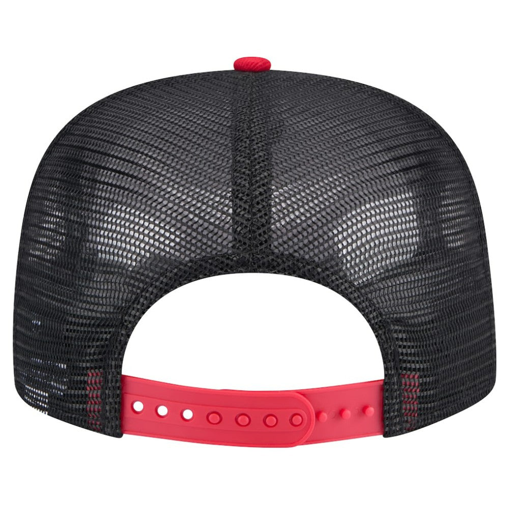 Black Boston Red Sox New Era Throwback Meshback Golfer Hat