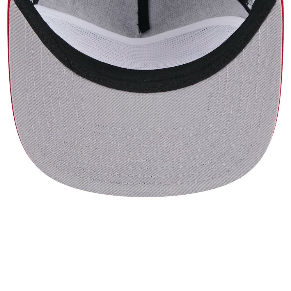 Black Chicago Cubs New Era Throwback Meshback Golfer Hat