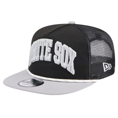 Black Chicago White Sox New Era Throwback Meshback Golfer Hat