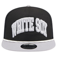 Black Chicago White Sox New Era Throwback Meshback Golfer Hat