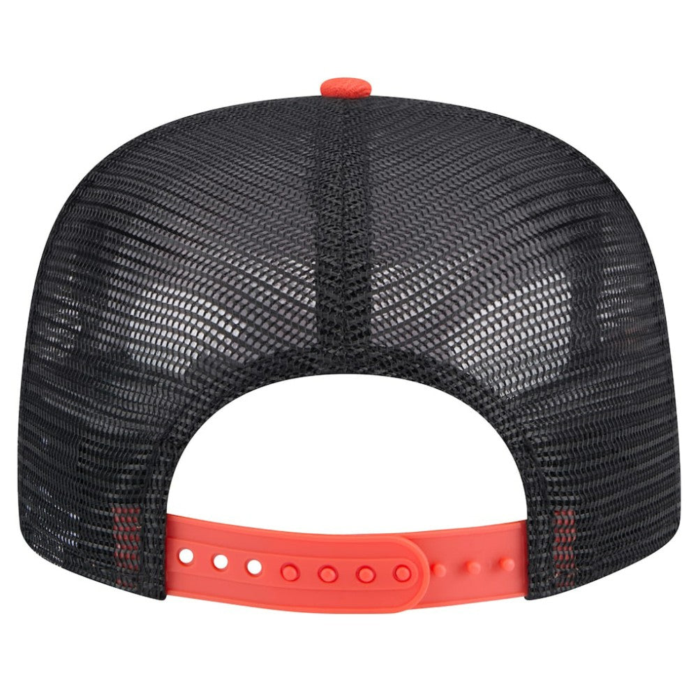 Black Houston Astros New Era Throwback Meshback Golfer Hat
