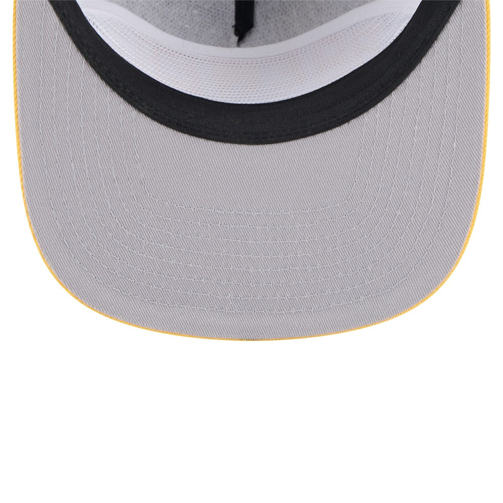 Black Milwaukee Brewers New Era Throwback Meshback Golfer Hat