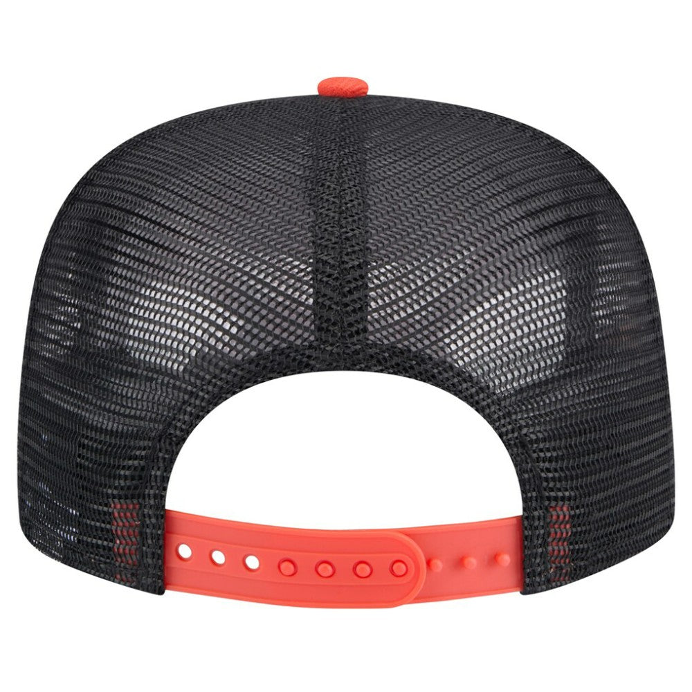 Black San Francisco Giants New Era Throwback Meshback Golfer Hat