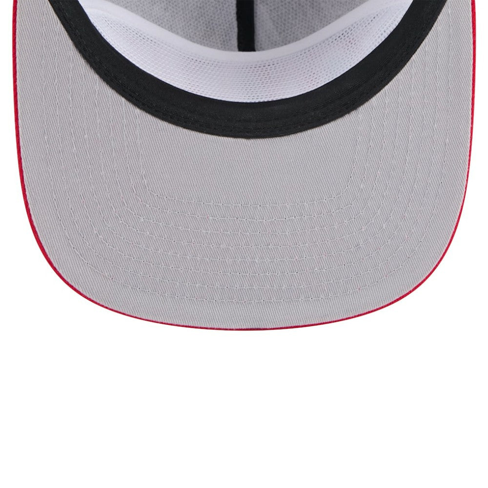 Black Washington Nationals New Era Throwback Meshback Golfer Hat